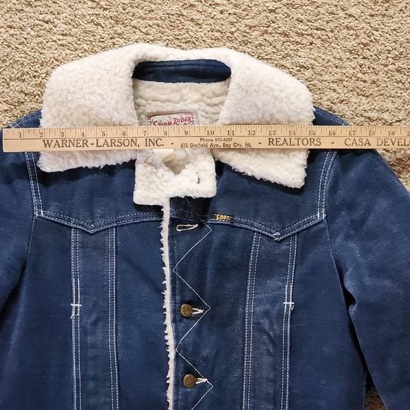 VTG 70's Lee Storm Rider Jacket  Size Refer to Measurements Color Blue - Picture 13 of 16